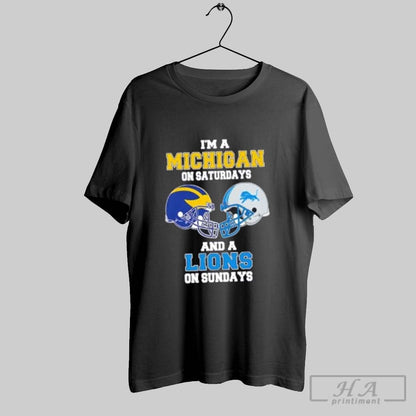 Im Michigan Saturdays And Lions Sundays Football Helmet Sweatshirt