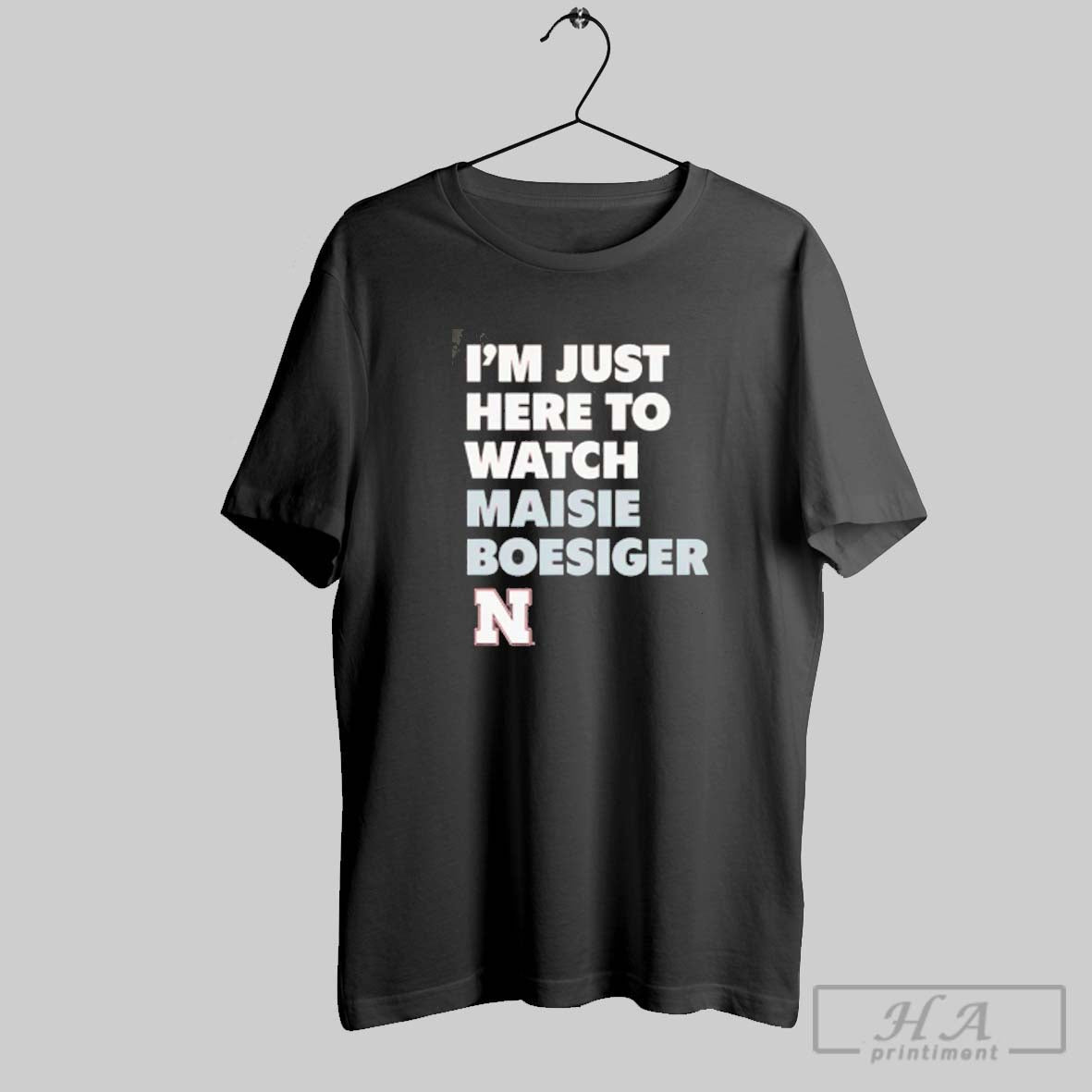 Im Just Here To Watch Maisie Boesiger Nebraska Huskers Tank Top