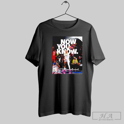 Indiana Fever Caitlin Clark Now You Know TShirt Authentic Design