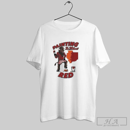 Indiana Hoosiers Painting Midwest Beat Illinois Hoodie Designer
