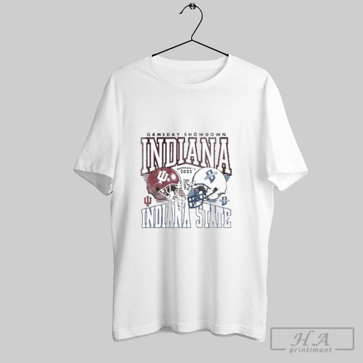 Indiana Vs Indiana State Gameday Showdown Duel Helmet Sweatshirt