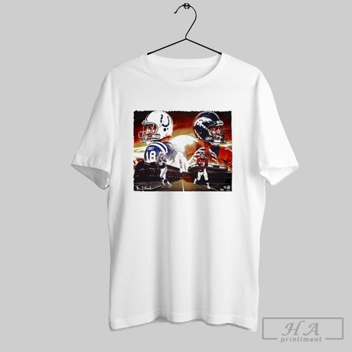 Indianapolis Colts Vs Denver Broncos Nlf Peyton Manning TShirt