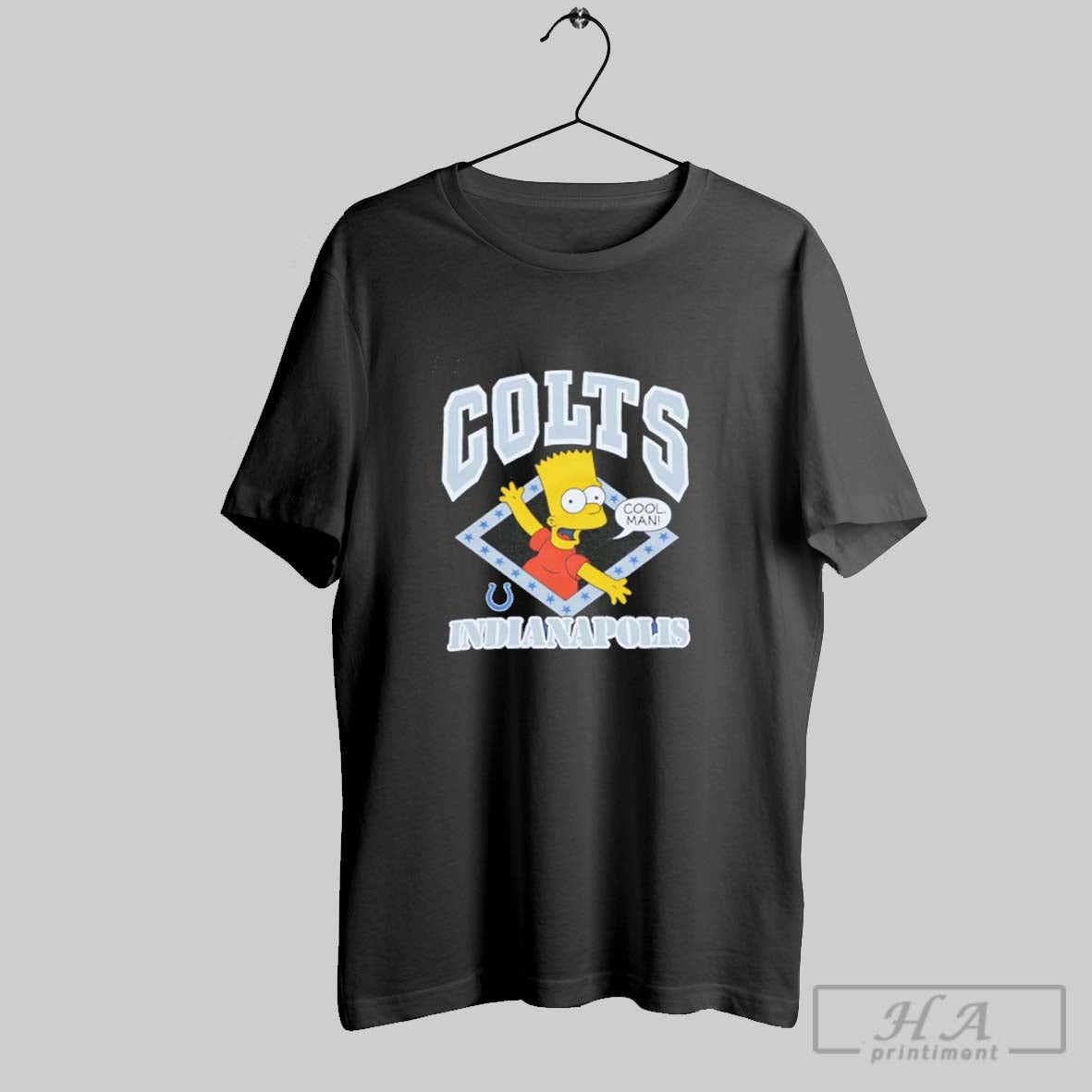 Indianapolis Colts X Simpsons Bart 2025 Cartoon TShirt Unique Gift