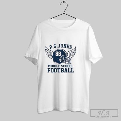Jack Oneal Tribute Wear P S Jones Middle School Football TShirt