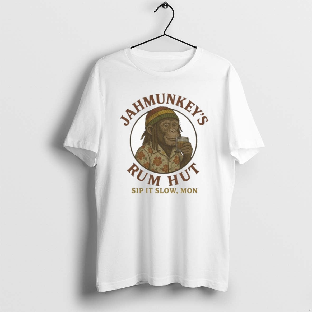 Jahmunkeys Rum Hut Sip It Slow Mon Logo Sweatshirt Authentic Fashion