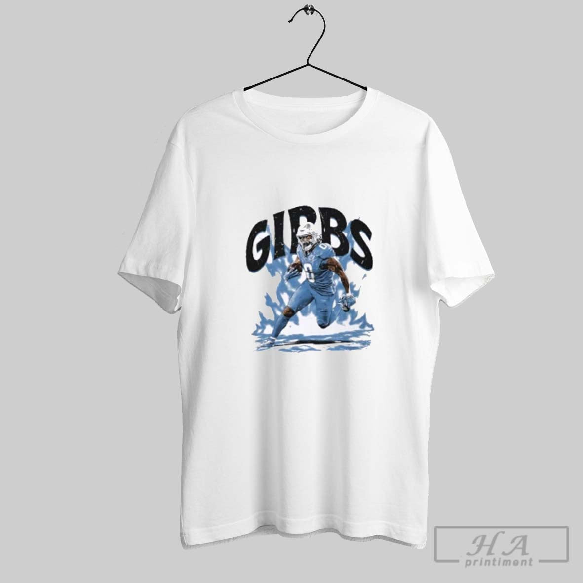 Jahmyr Gibbs Detroit Lions Aura TShirt Elegant Apparel