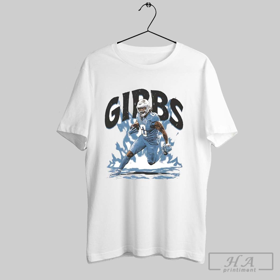 Jahmyr Gibbs Aura Detroit Lions Long Sleeve Unique Look