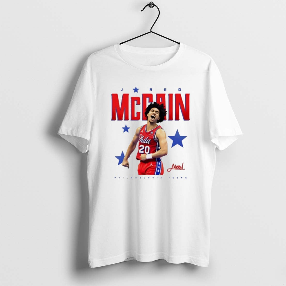 Jared Mccain Portrait Philadelphia 76Ers Long Sleeve Stylish