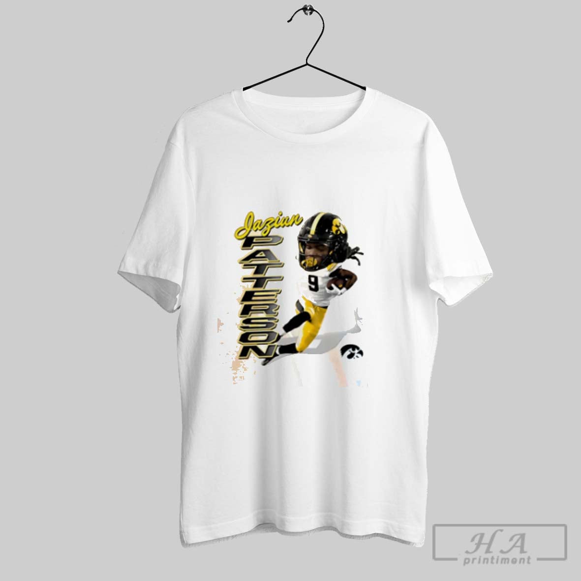 Jaziun Patterson Iowa Hawkeyes Caricature TShirt Vintage Collection