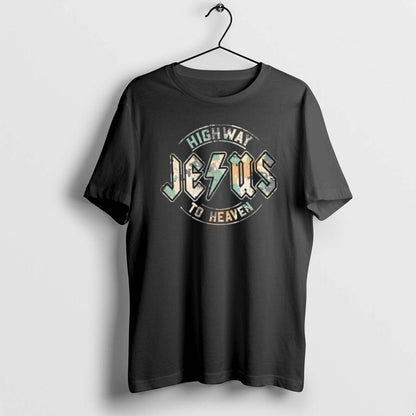 Jesus Highway To Heaven Camo Camouflage Tank Top Vintage Gift