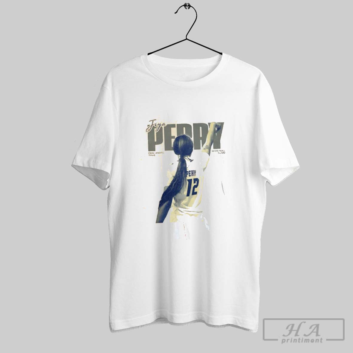 Jiya Perry Delaware Blue Hens Guard Hoodie Retro Art