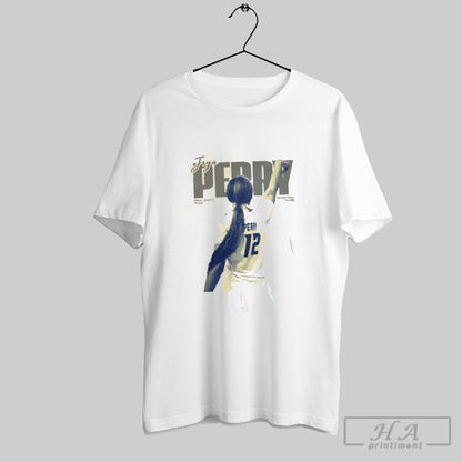 Jiya Perry Delaware Blue Hens Guard Hoodie Retro Art
