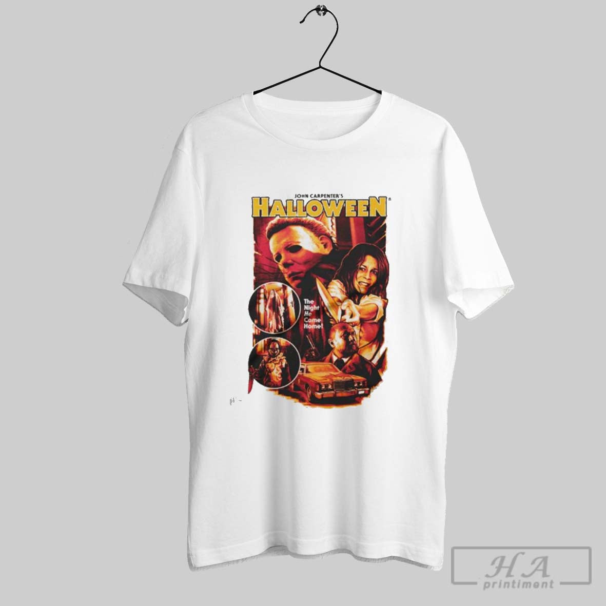 John Carpenters Halloween Just Plain Scared Ladies TShirt Modern