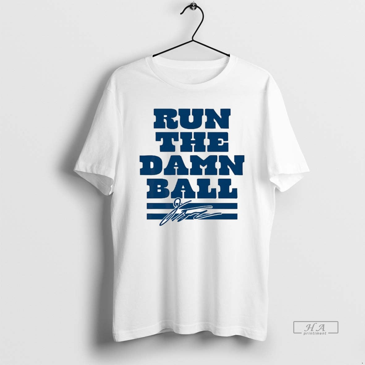 Jonathan Taylor Run Damn Ball Signature Tee Trendy Merch