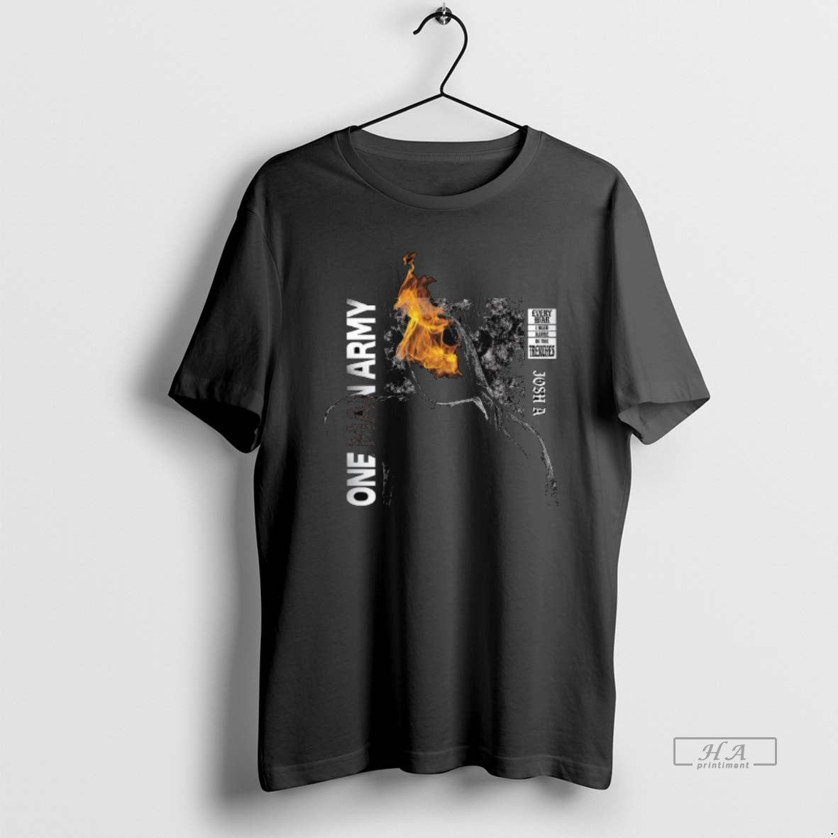 Josh One Army Long Sleve Tank Top Retro Design