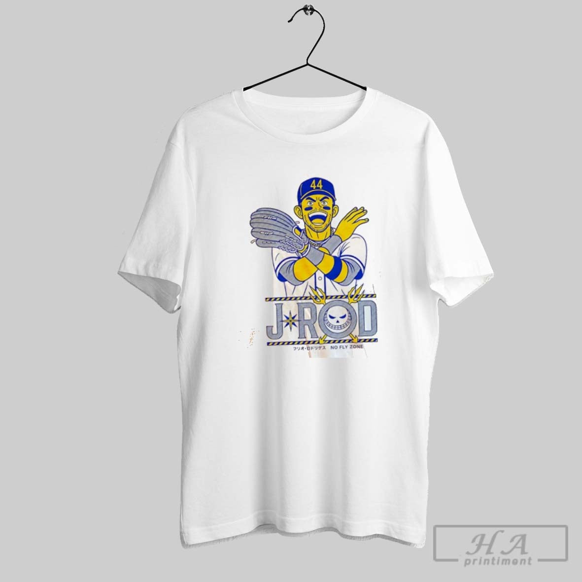Julio Rodriguez Seattle Mariners J Rod No Fly Zone Anime Tee Vintage