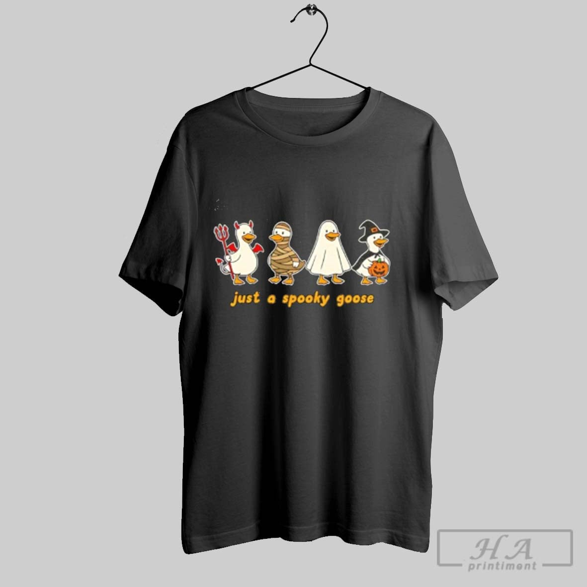 Just Spooky Goose Halloween Sweatshirt Premium Collection