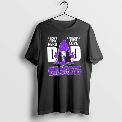 Kansas State Wildcats Sons First Hero Daughters First Love Dad Hoodie