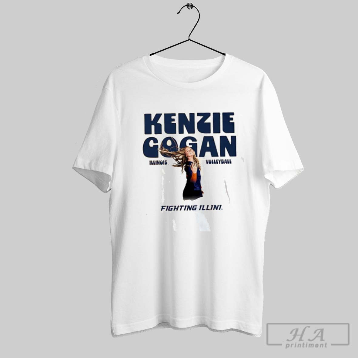 Kenzie Cogan Illinois Fighting Illini Illustrated TShirt Classic Look