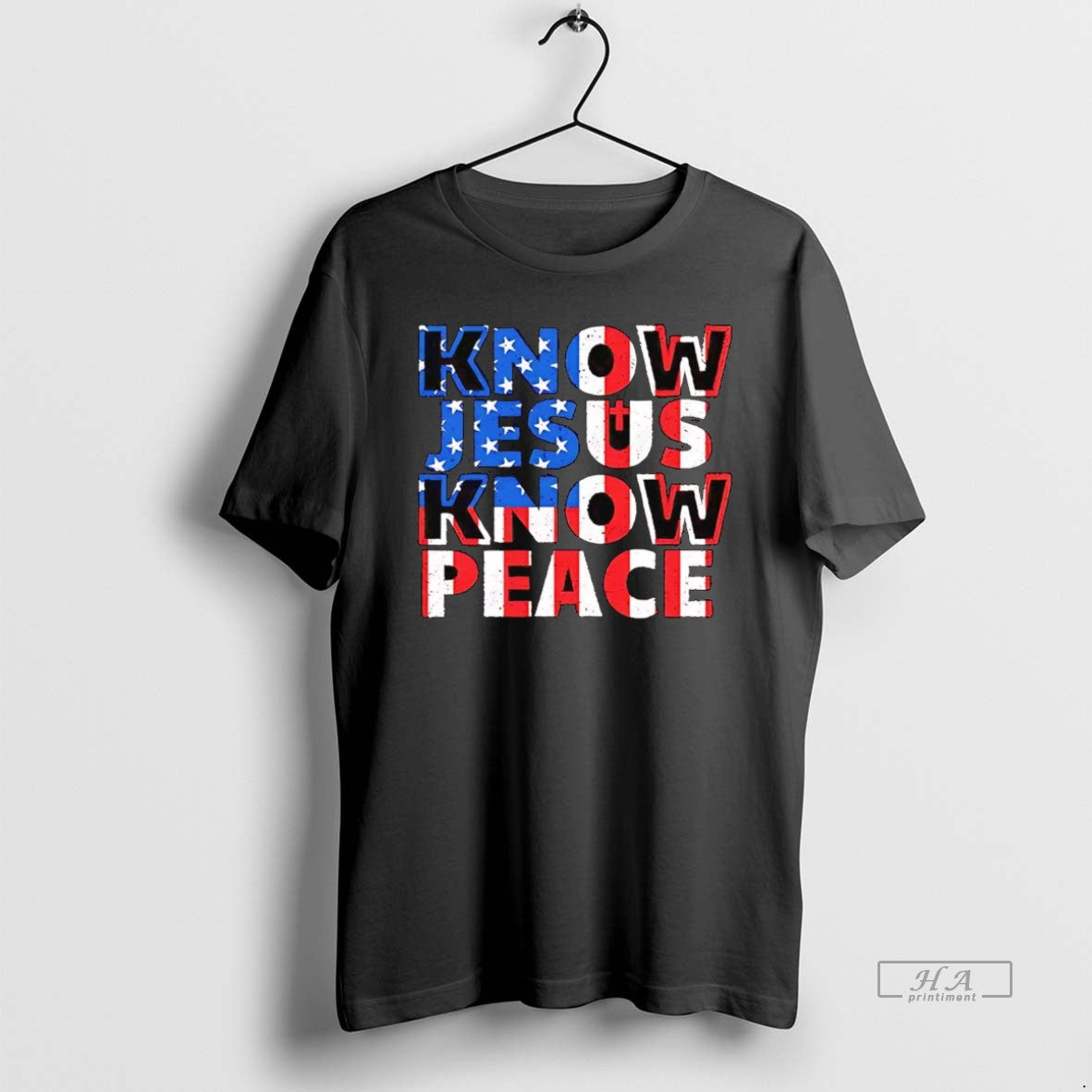 Know Jesus Know Peace Tee Designer Design