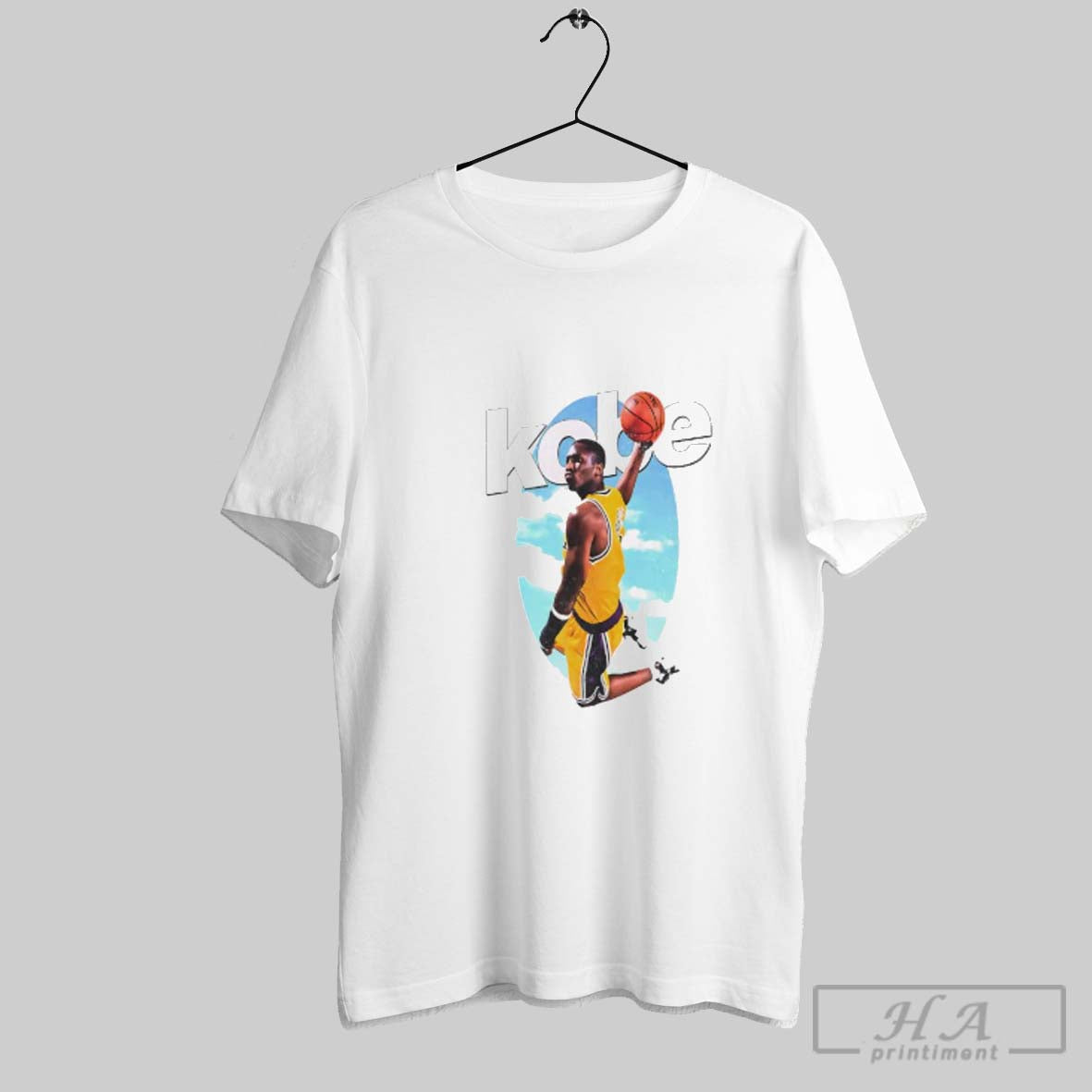 Kobe Sky High Basketball Legend Inspire TShirt Classic Art