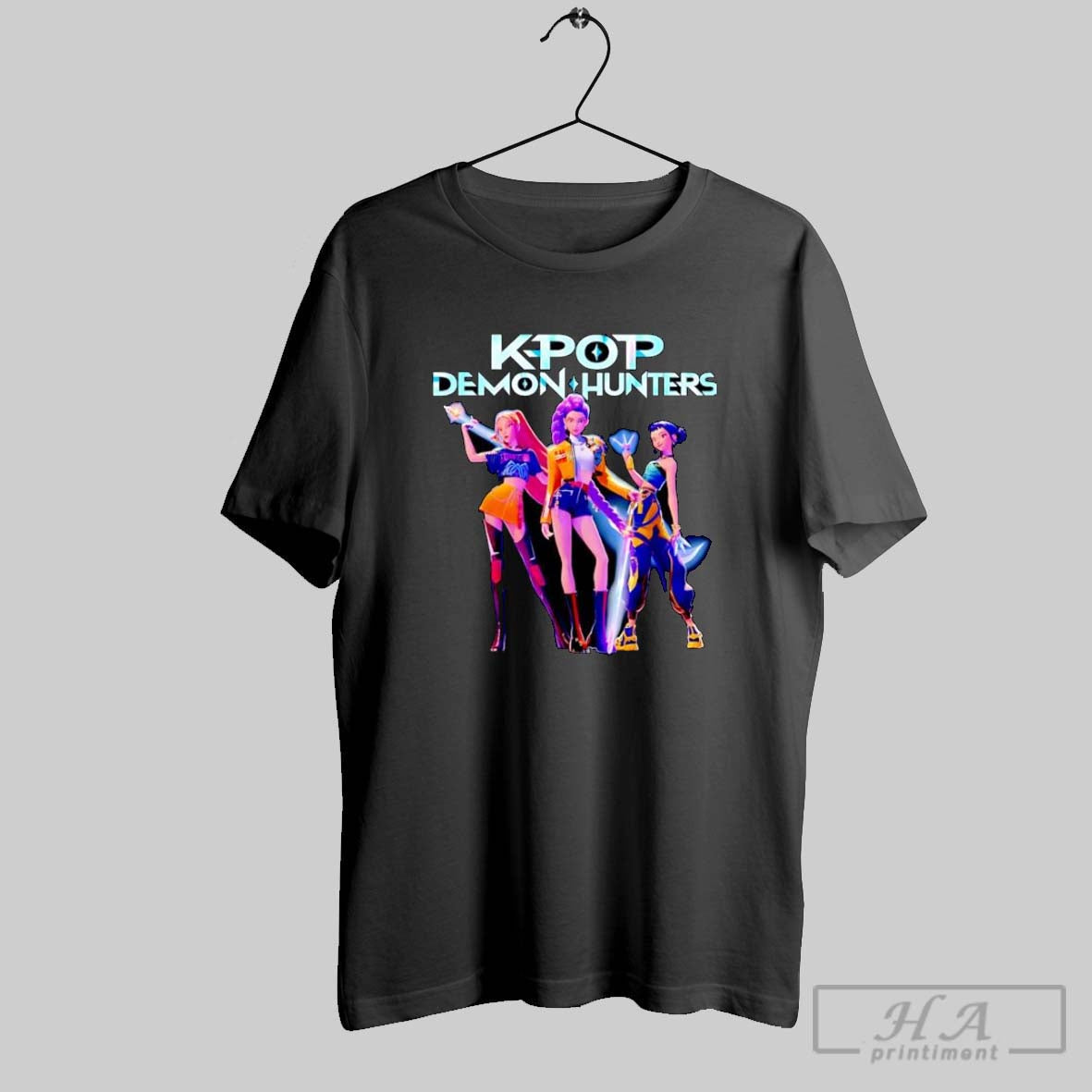 Kpop Demon Hunters Halloween Huntrix Heroic Poses Group Shot Long