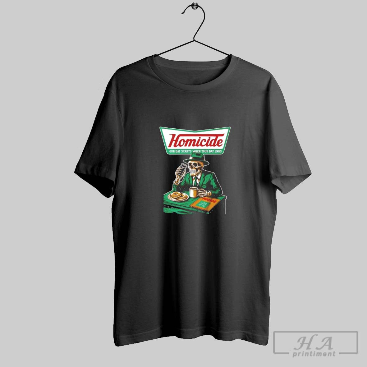 Krispy Kreme Homicide Our Day Starts When Your Day Ends Tee Classic