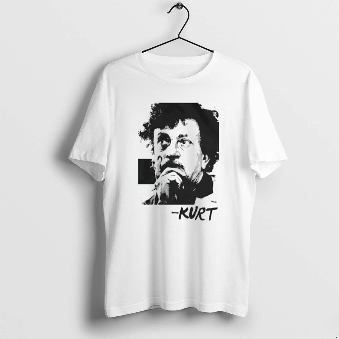 Kurt Vonnegut Portrait TShirt Retro Apparel