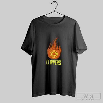 La Clippers Flaming Pumpkin Halloween 2025 Shirt Unique Fashion
