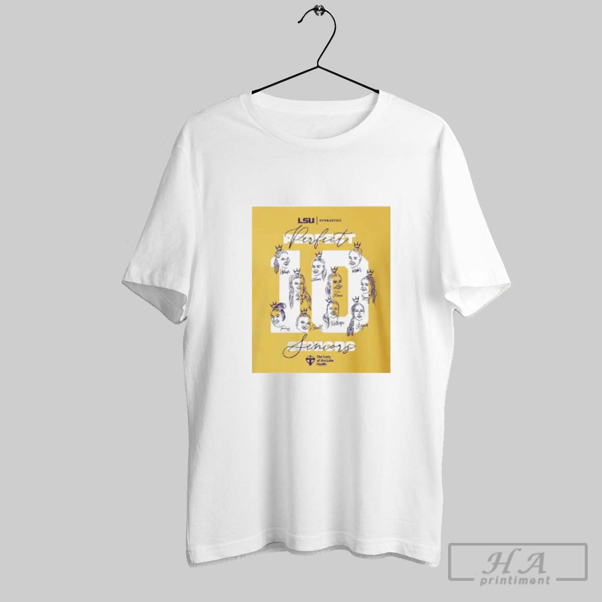 Lsu Gymnastics Poerfect Seniors Signatures Team TShirt Trendy Look