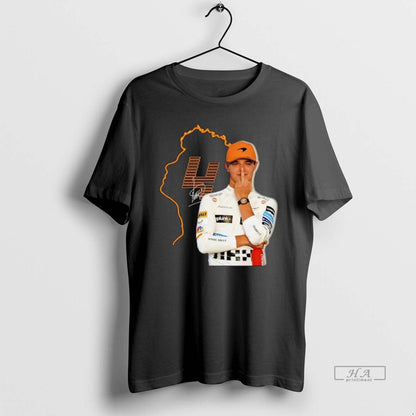 Lando Norris Middle Finger Signature Tank Top Stylish Collection