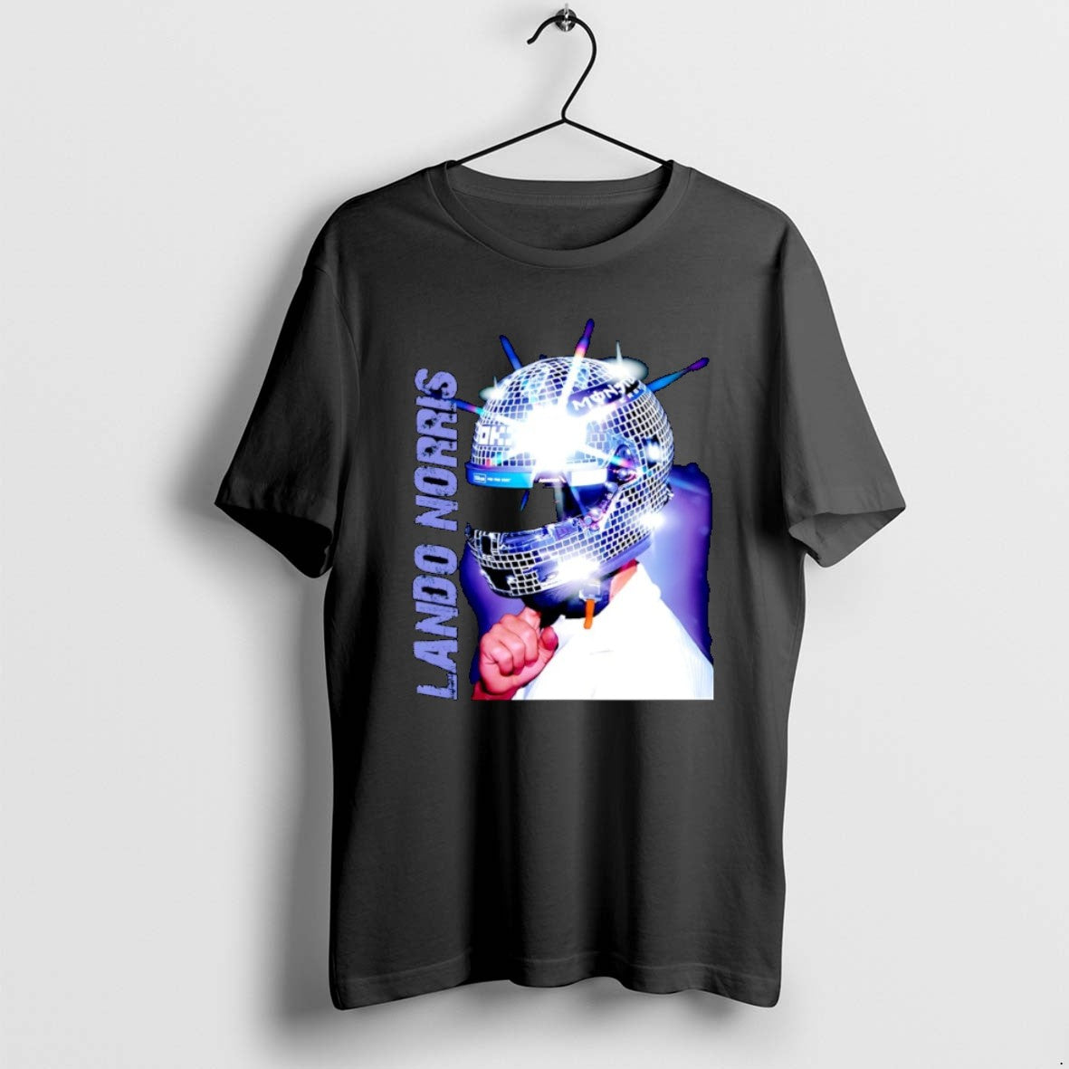 Lando Norris Shiny Helmet Tee Vintage Gift