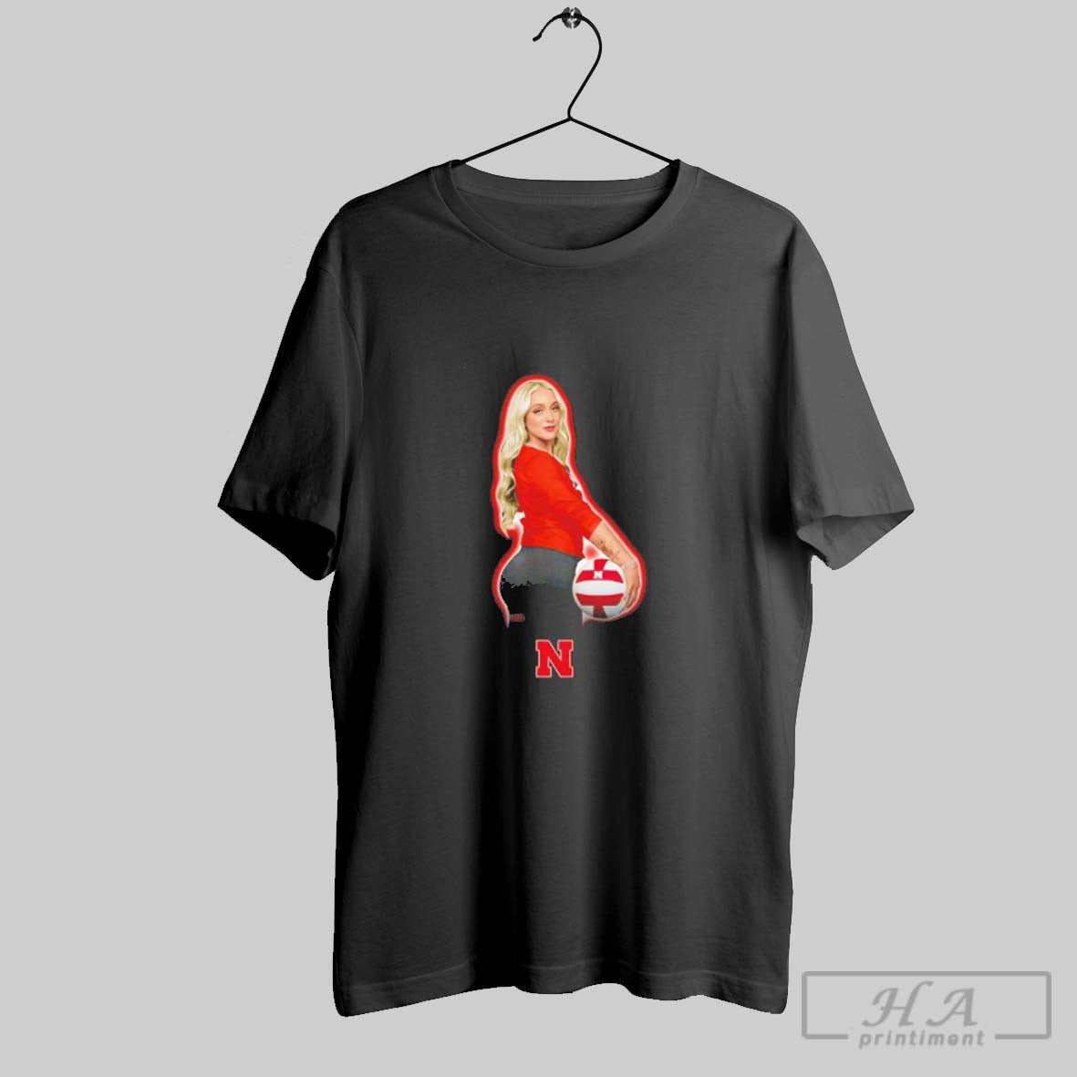 Laney Choboy Nebraska Huskers Portrait Hoodie Trendy Design