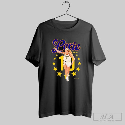 Lexie Hull Tongue Out Victory Celebration Indiana Fever TShirt
