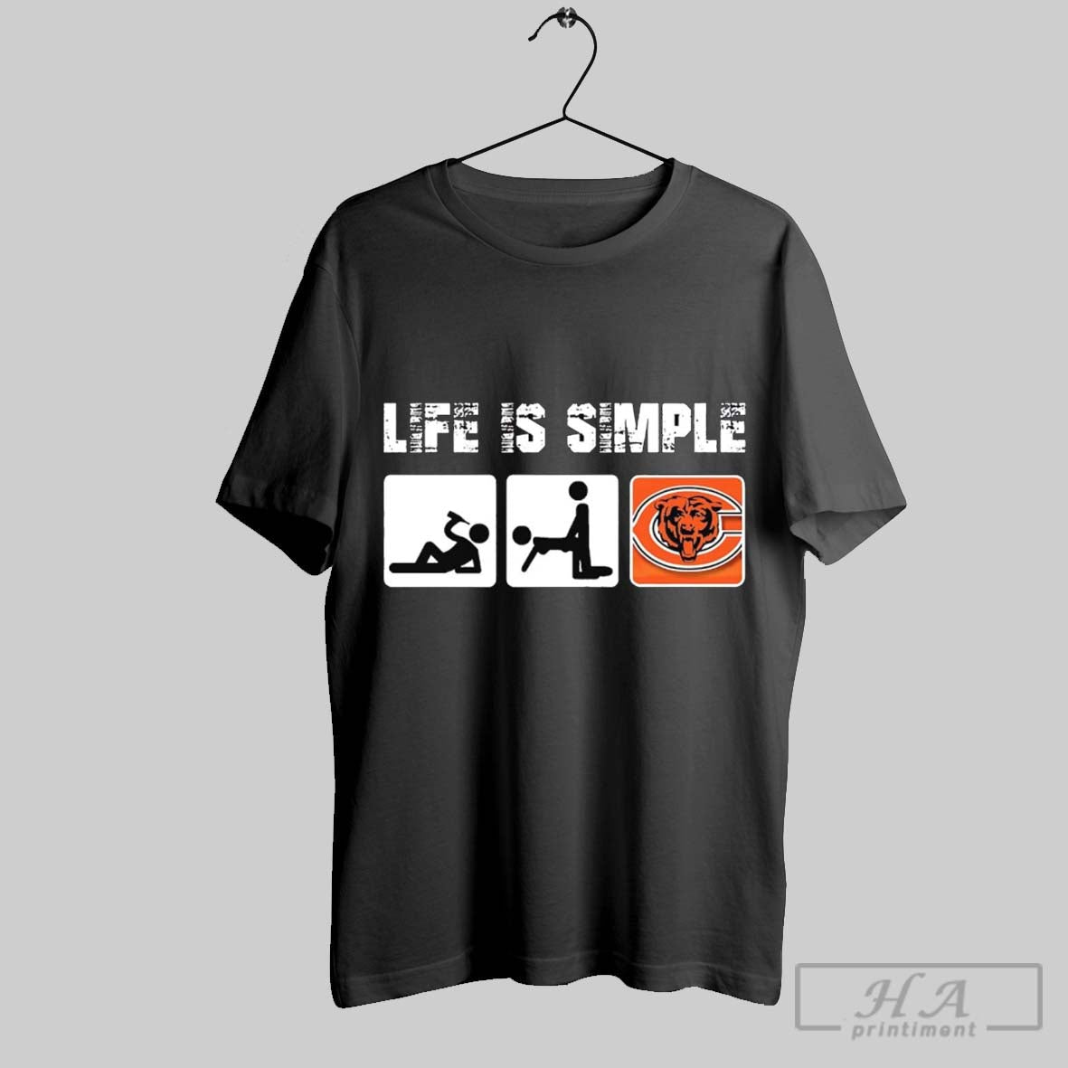 Life Is Simple Beer Sex And Chicago Bears Tank Top Exclusive Art