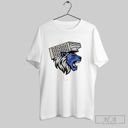 Lion Cheese Grater Detroit Lions TShirt Authentic Art