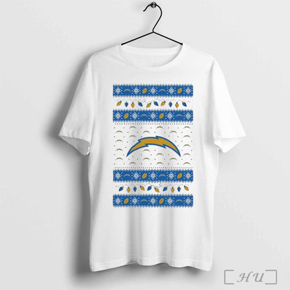 Los Angeles Chargers Holiday Lights Ugly 2024 Long Sleeve Stylish Look