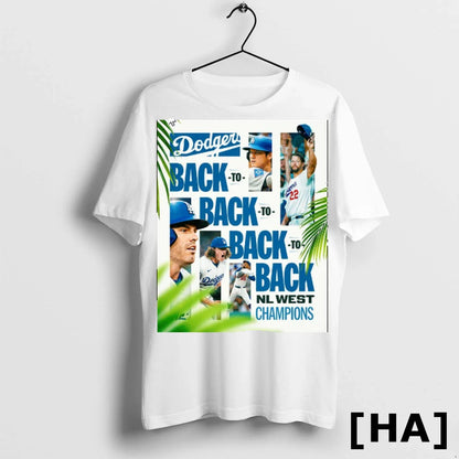 Los Angeles Dodgers Back To Back To Back To Back Nl West Champions