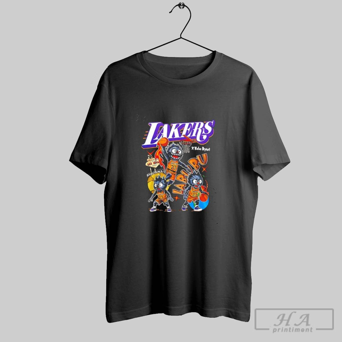 Los Angeles Lakers X Labubu X Kobe Bryant Tank Top Unique Gift