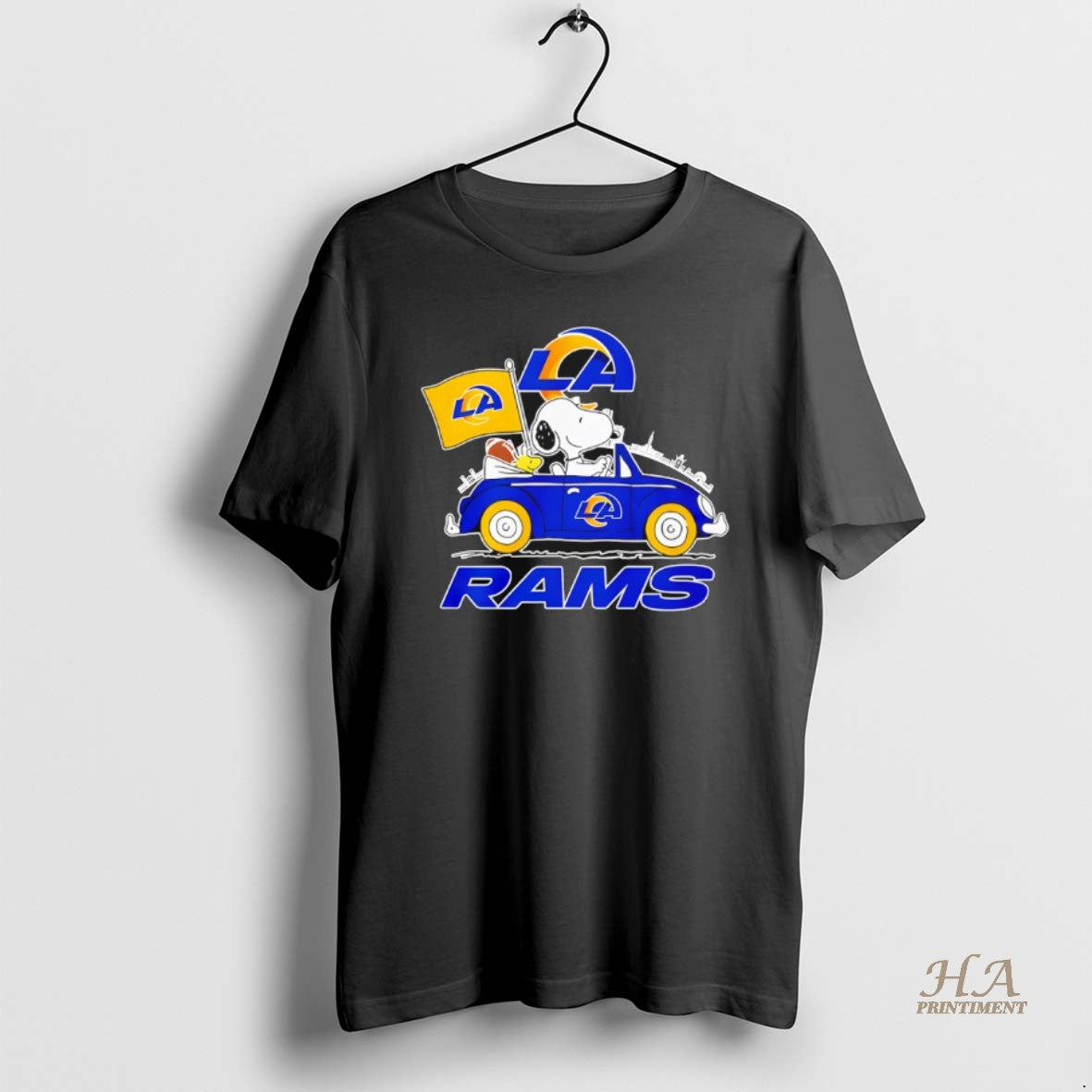 Los Angeles Rams X Snoopy And Woodstock Drive Car Long Sleeve