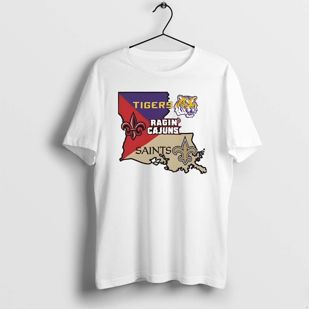 Louisiana Tri Team Sports Tigers Ragin Cajun New Orleans Saints