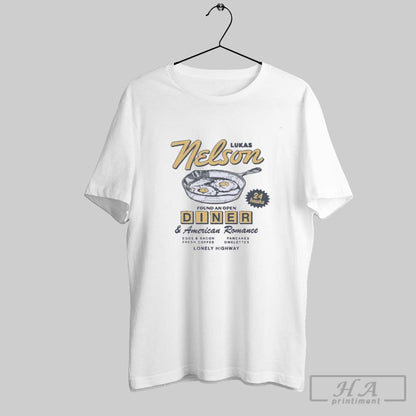 Lukas Nelson Found Open Diner American Romance Tour 2025 TShirt