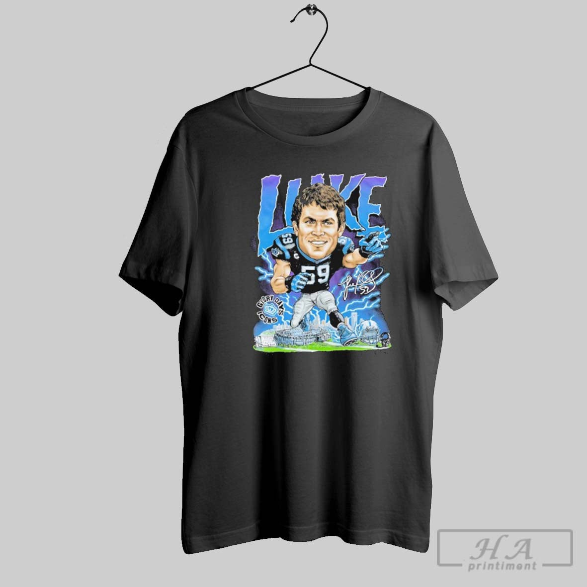 Luke Kuechly X Glory Days Icons Carolina Panthers Sweatshirt Classic