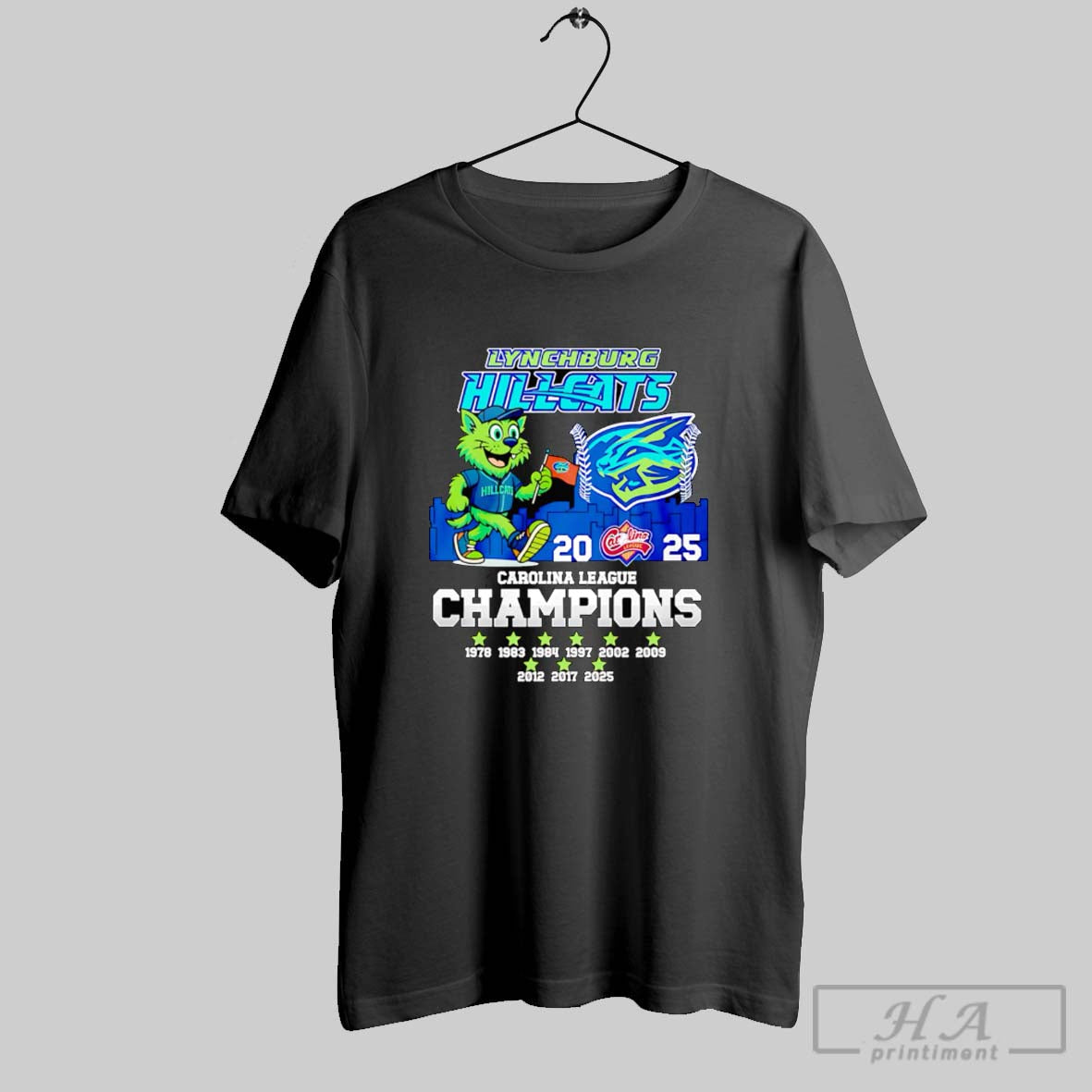 Lynchburg Hillcats 2025 Carolina League Champions Mascot Sweatshirt