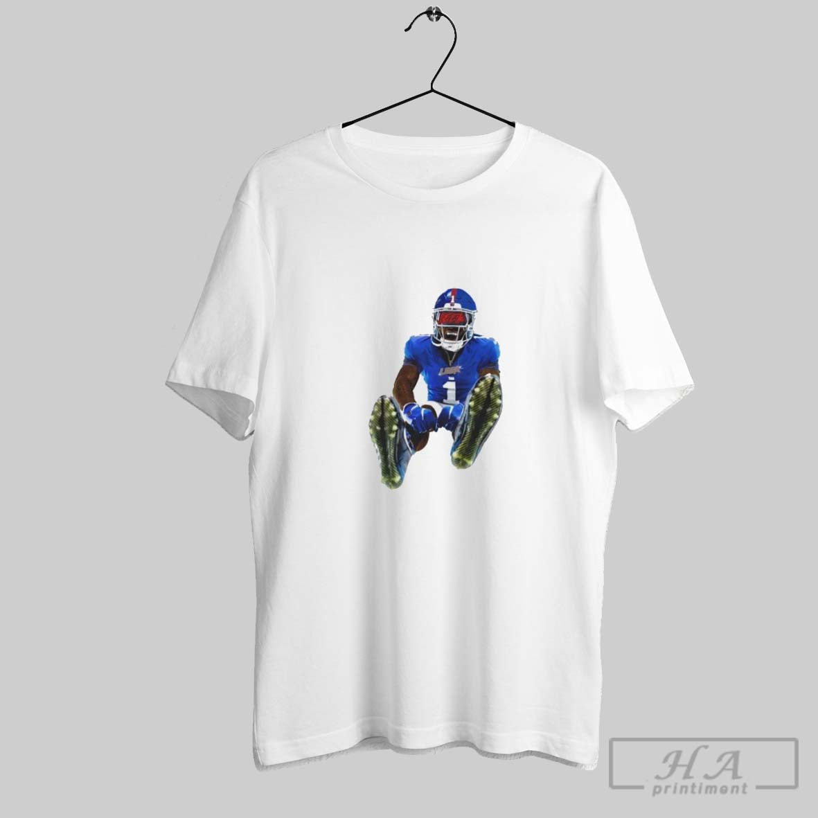 Malik Nabers Leek Mid Air Jump Ny Giants Tank Top Vintage Style