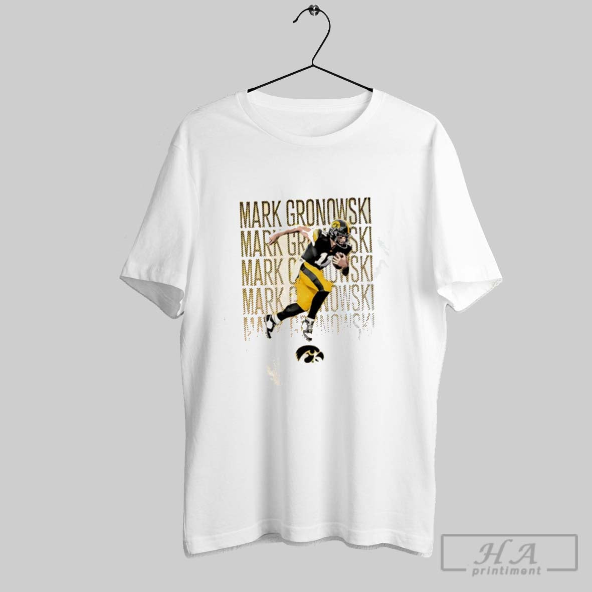 Mark Gronowski Iowa Hawkeyes Illustrated Tank Top Elegant Fashion