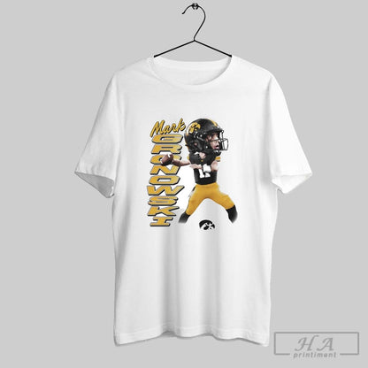 Mark Gronowski Big Head Caricature Iowa Football Tee Exclusive Design