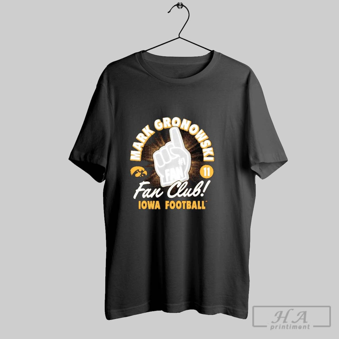 Mark Gronowski Club Iowa Football TShirt Unique Art