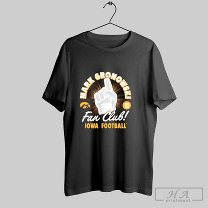 Mark Gronowski Club Iowa Football TShirt Unique Art