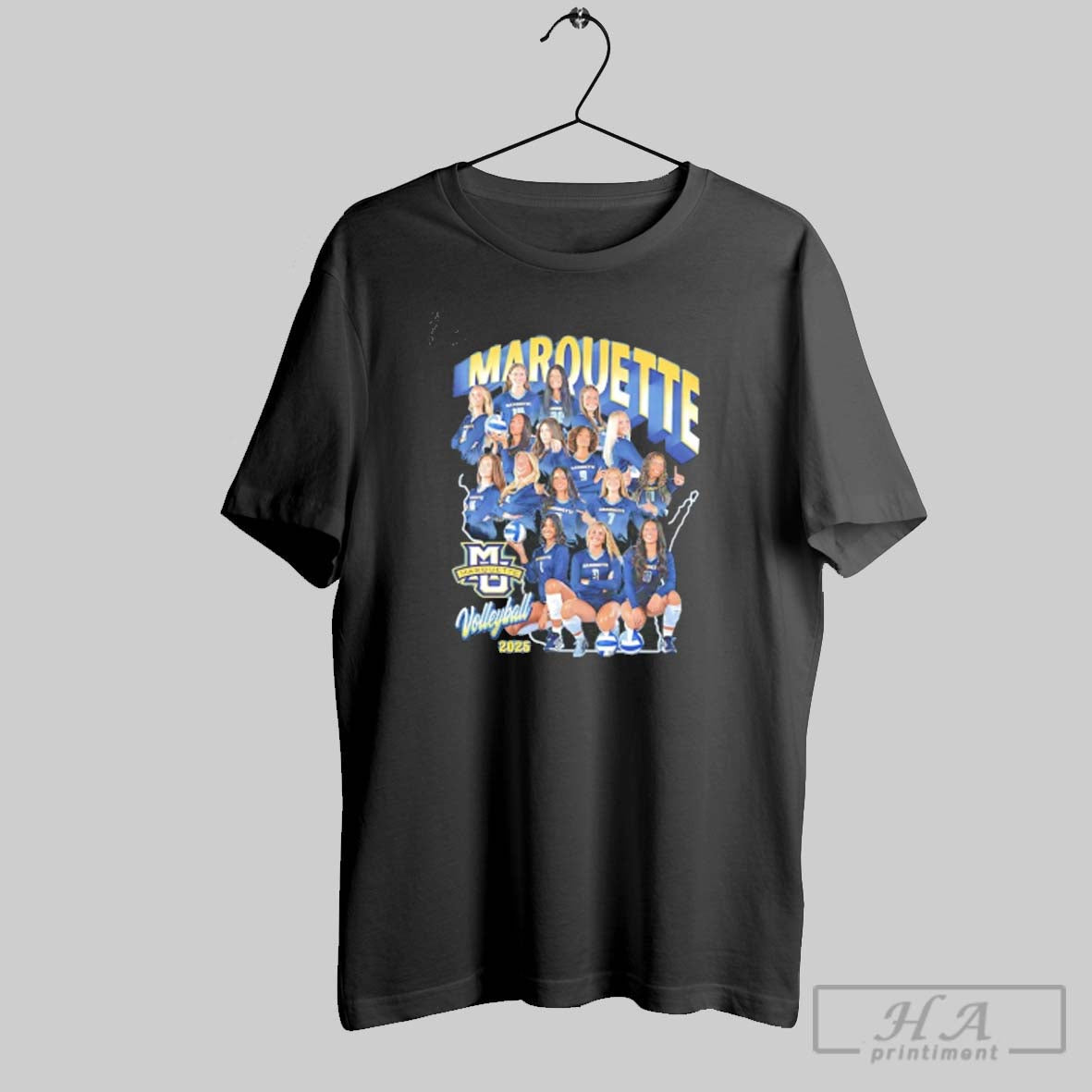 Marquette Volleyball 2025 26 Team Collage Tank Top Authentic Fashion